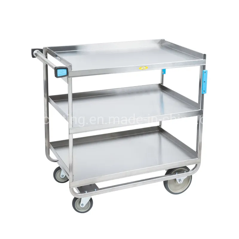 Hotel Metal Vehicle Service Carrier Cleaning Trolley Cart