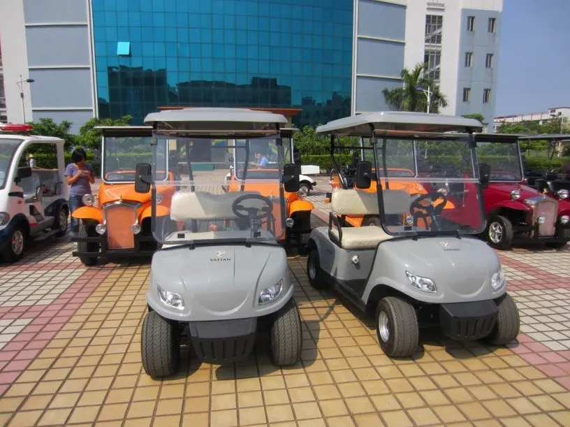 Lovely Electric Car Golf Cart Soft Seat Neighborhood Electric Vehicle - Front View