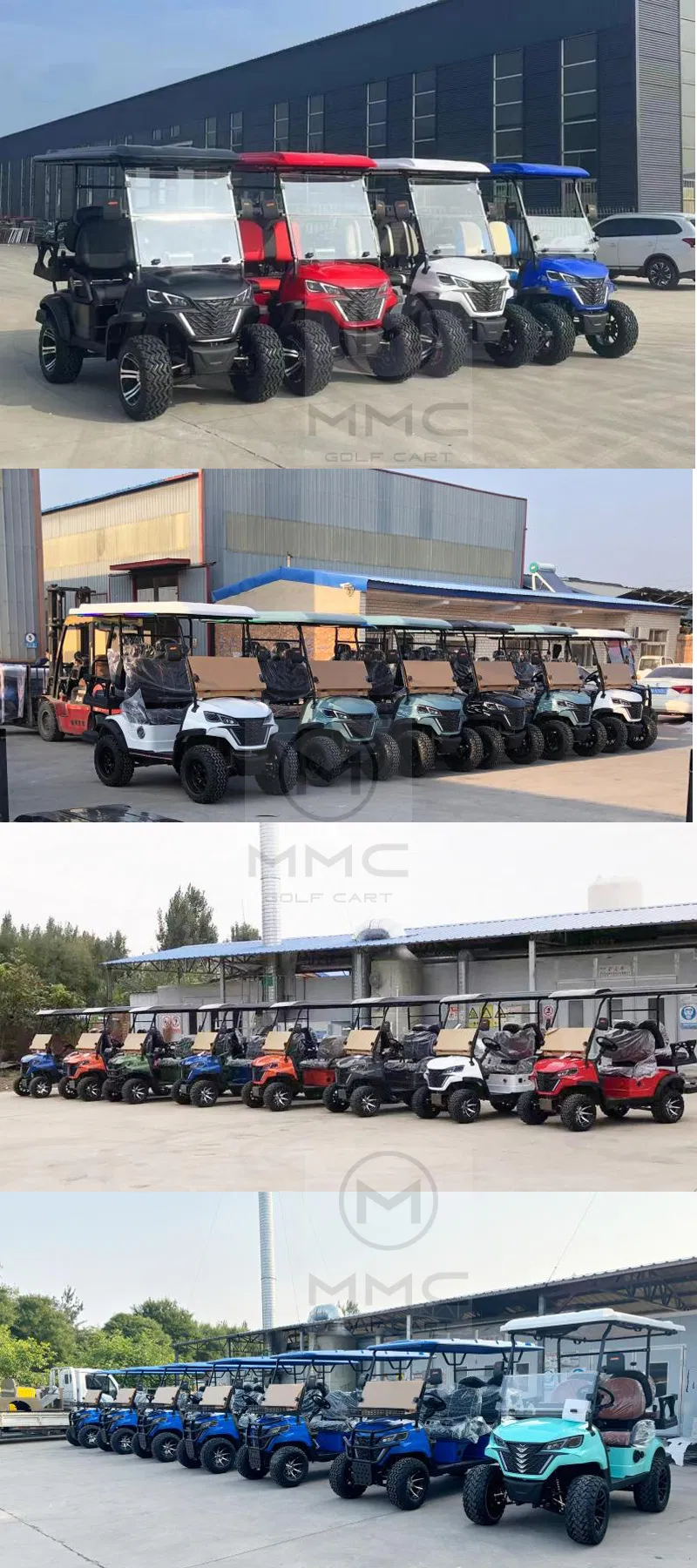 Chinese off Road Electric Folding Gocart 48V Electric Cart for Adults 72V 200ah Lithium Hunting Golf Carts Electric