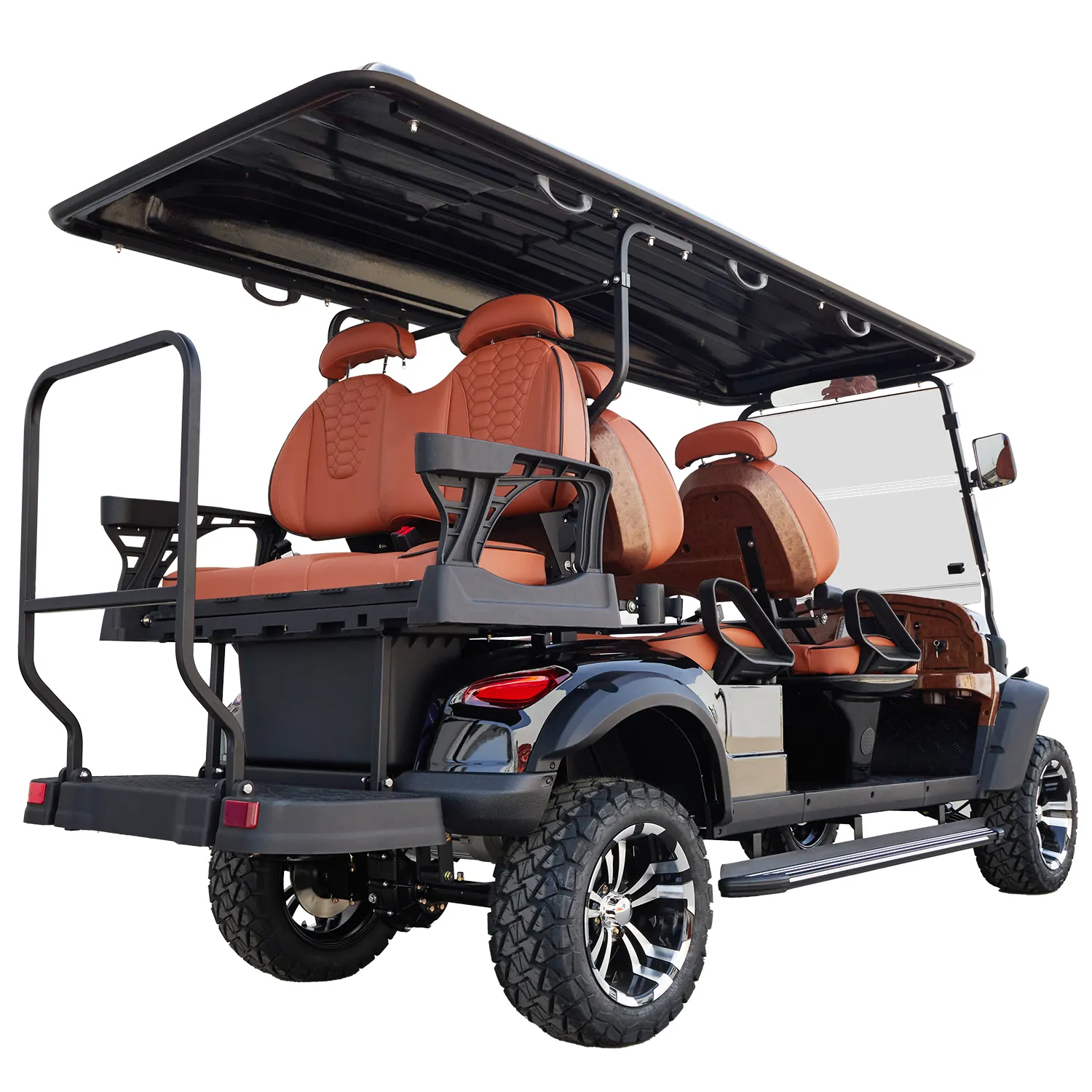 Whanlong Manufacturers Street Legal Electric 4+2 Seater Off Road Golf Car Golf Hunting Buggy Golf Cart