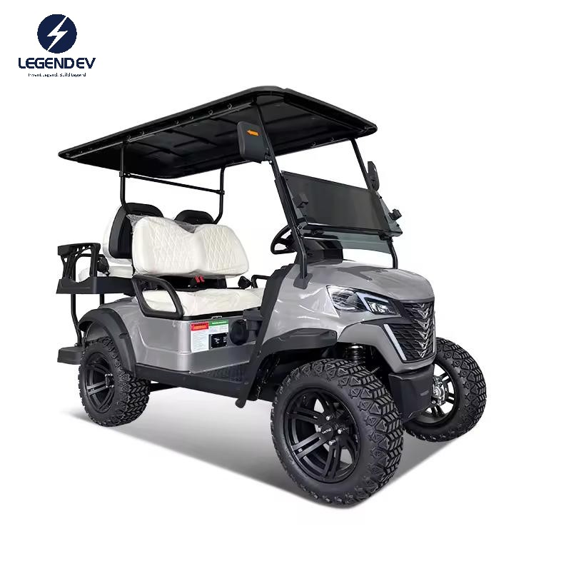 Best 2+2 Rear Foldable Seater Street Legal Solar Powered Electric Golf Cart