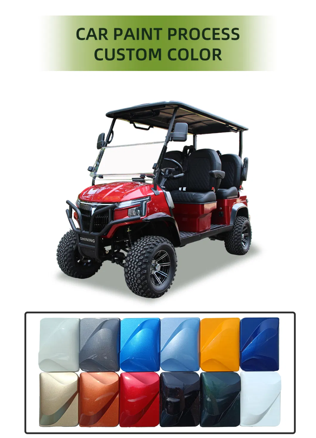 8+2 Seater 8 Passenger Hunting off Road Club Car Street Legal Utility Mini Tourist Solar Panel Trolley Lead Acid Gas Powered Gasoline Petrol Electric Golf Cart