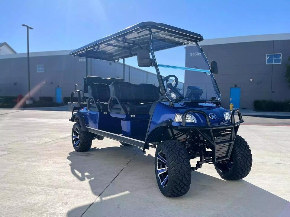 6 Seat Custom Sightseeing Airport Club Off-road Trolley UTV for Sale Mini Car HDK EVOLUTION 48V Electric Golf Cart