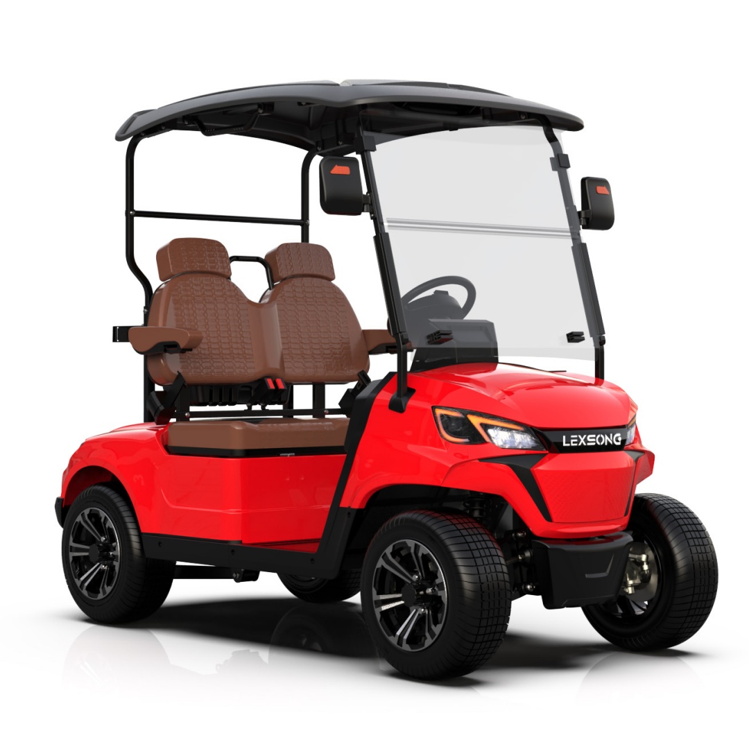 72V Lithium Golf Cart Four Passenger Shock Absorbing Suspension 150km Range All Terrain Electric Golf Cart