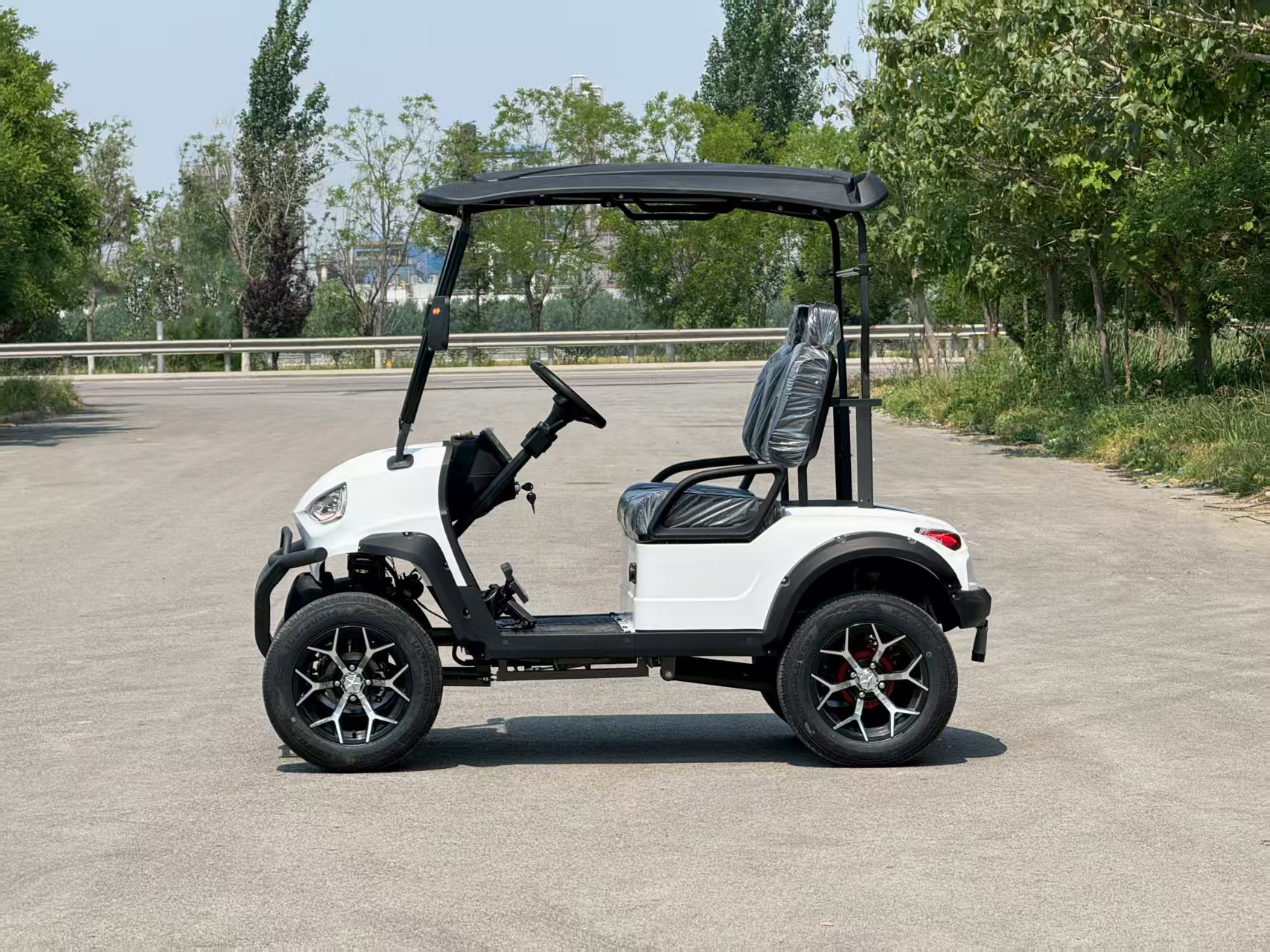 HuSurg EEC Certified 8-Seater Electric Golf Cart 4250x1200x1950mm Dimensions 30km/h Speed Spacious Design