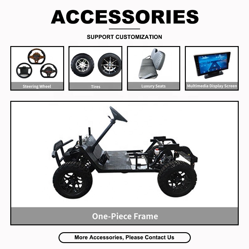 Hot Sale 6-Seater Mini Buggy Street Legal with 72V Lithium Battery 10 Steering Rack Electric Fuel New Release