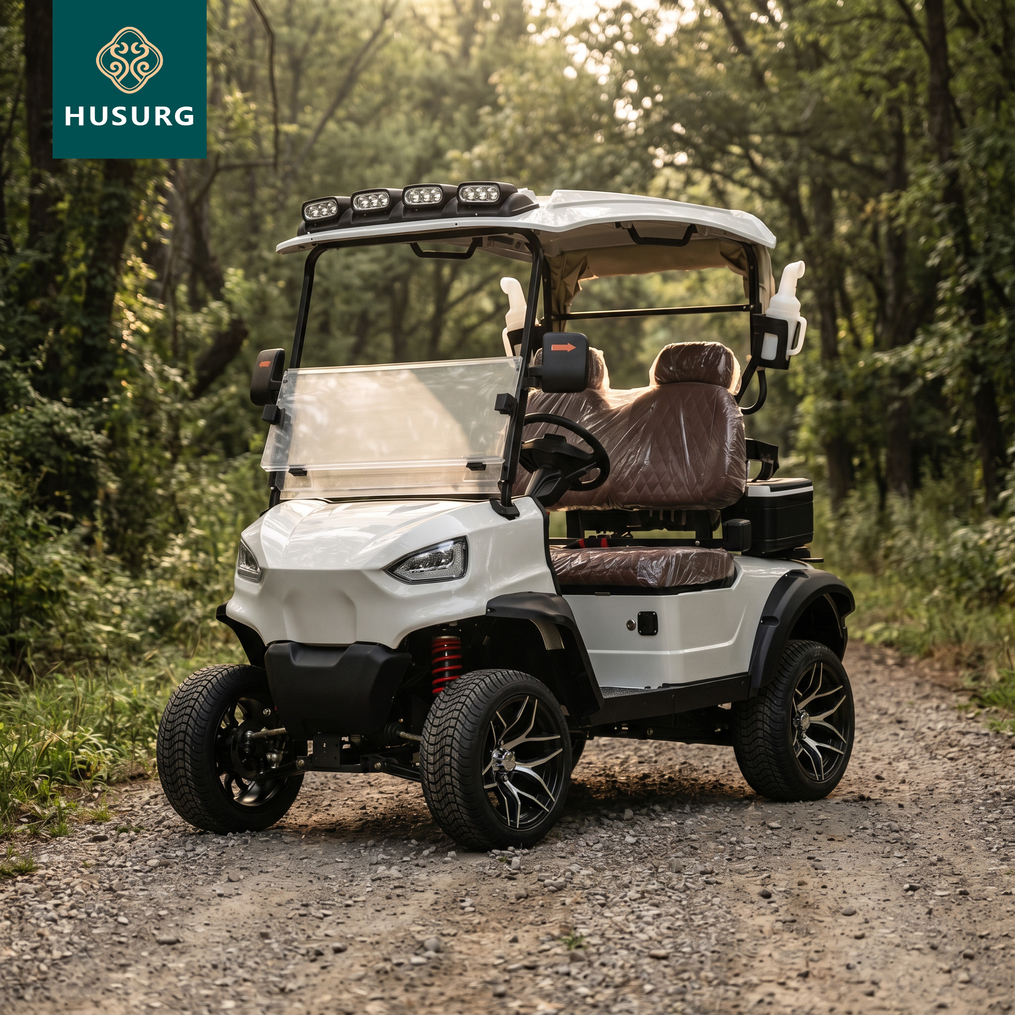 HuSurg EEC Certified 8-Seater Electric Golf Cart 4250x1200x1950mm Dimensions 30km/h Speed Spacious Design