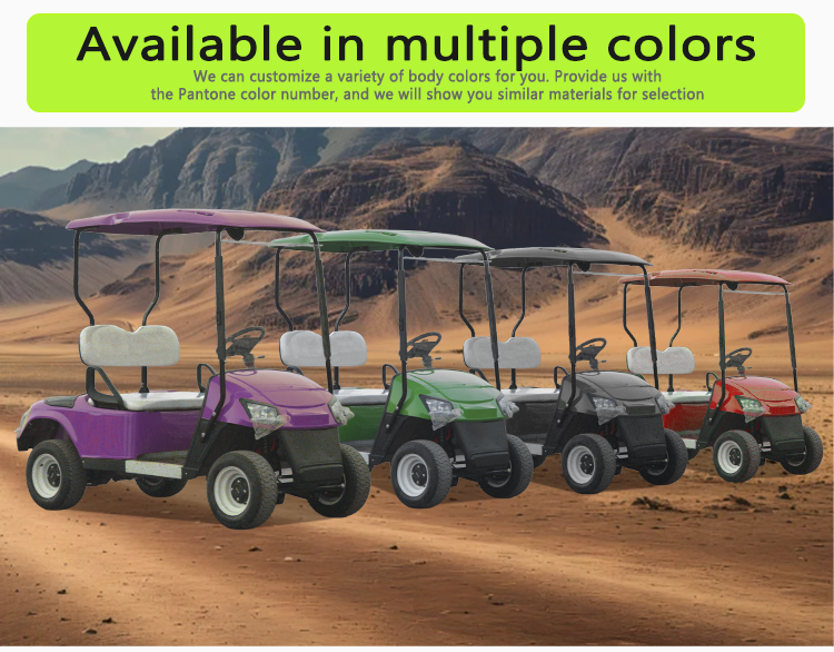 Electric Golf Cart White Model