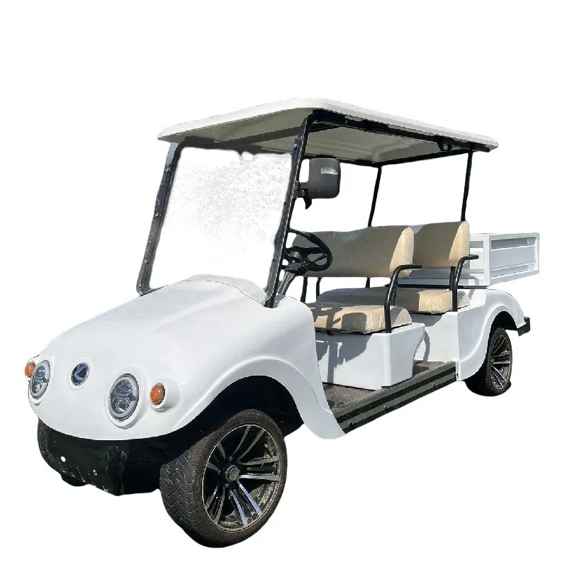 4 Passengers Tourist Car Electric Golf Cart Side View