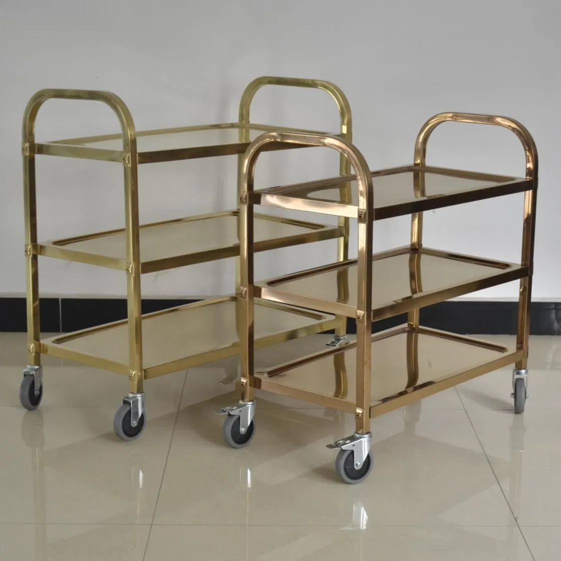 OEM Manufacturer 5 Star Hotel Wood Royal Room Service Delivery Carts