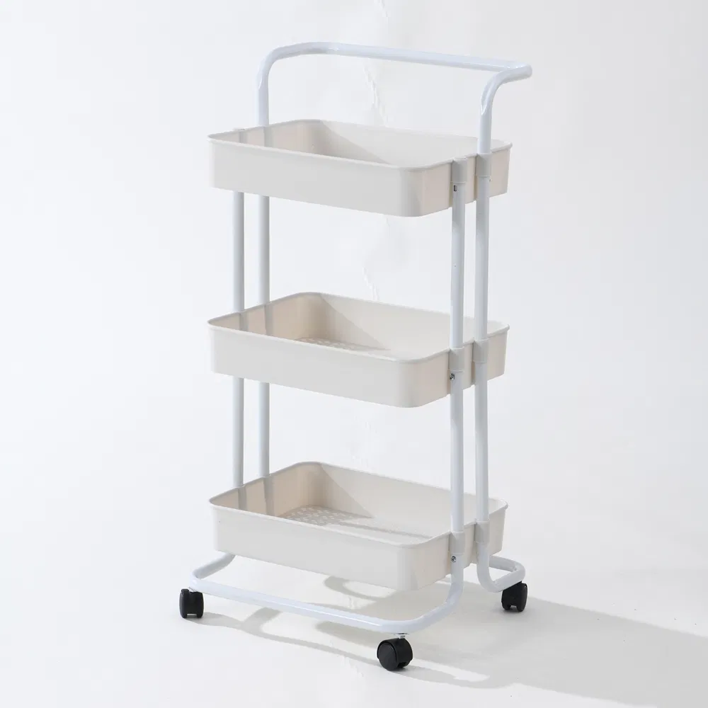 Versatile PP Handrail Storage Service Cart for Hotel Bedroom Use