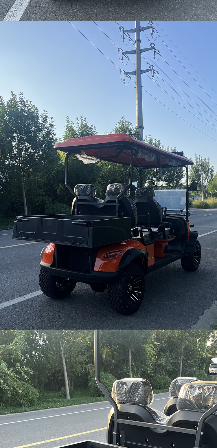 Private Customized Multifunctional Modification 4-seater Electric Off-road Golf Cart Farm Tool Cart 48V60V/72V Battery
