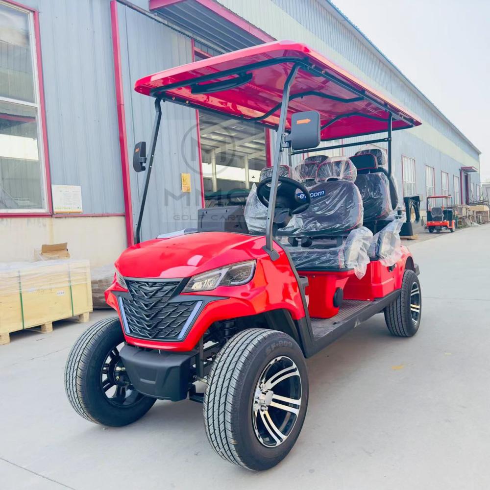 10 Inch Smart Large Screen Control Panel 4KW/5KW/7.5KW Motor 25MPH Electric Golf Cart 2+2 Seater Adult Sightseeing Vehicle