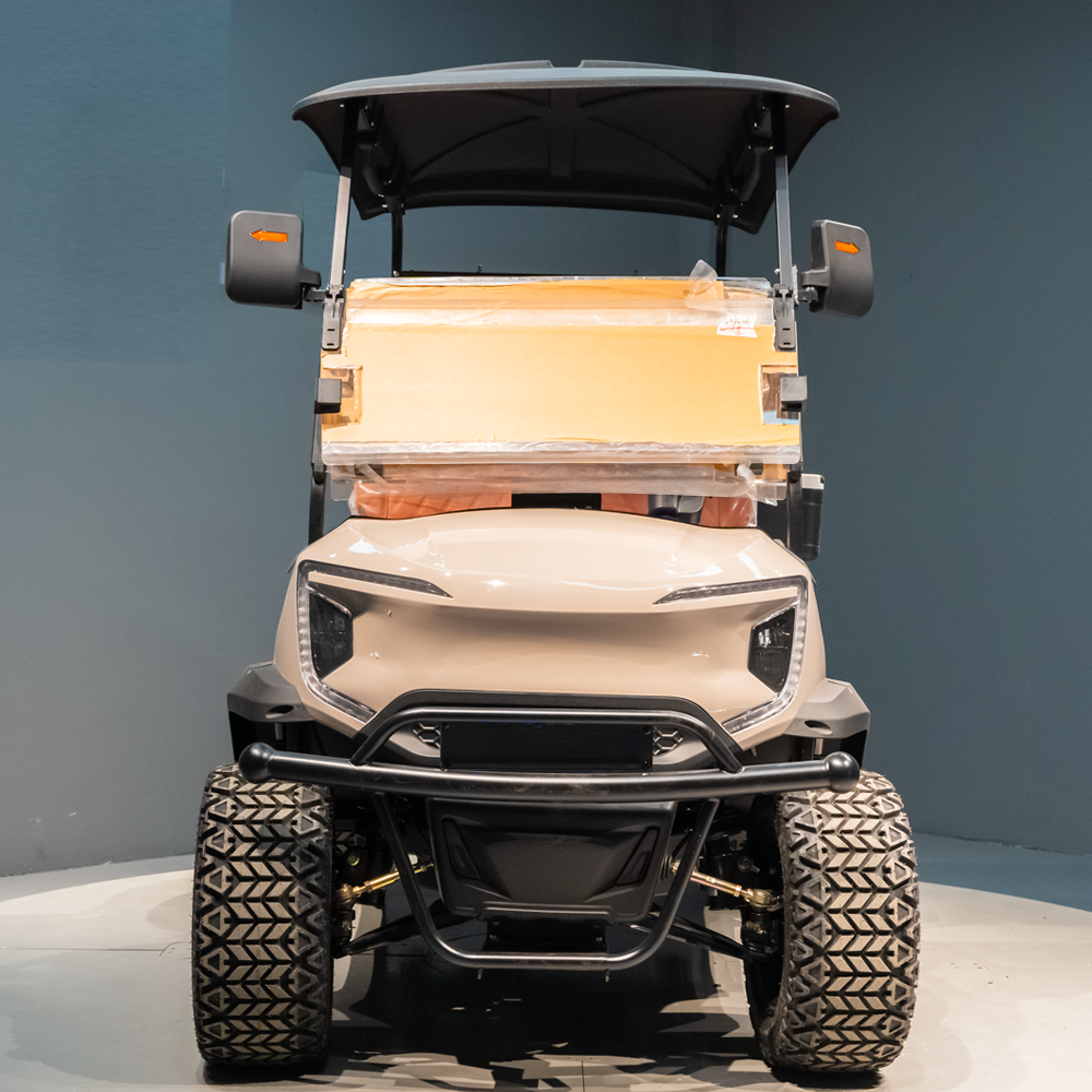 Kepler Adult Battery-powered Campus Cart 4-Passenger Capacity Hydraulic Brakes 48V 5KW Motor for Hotel Transport