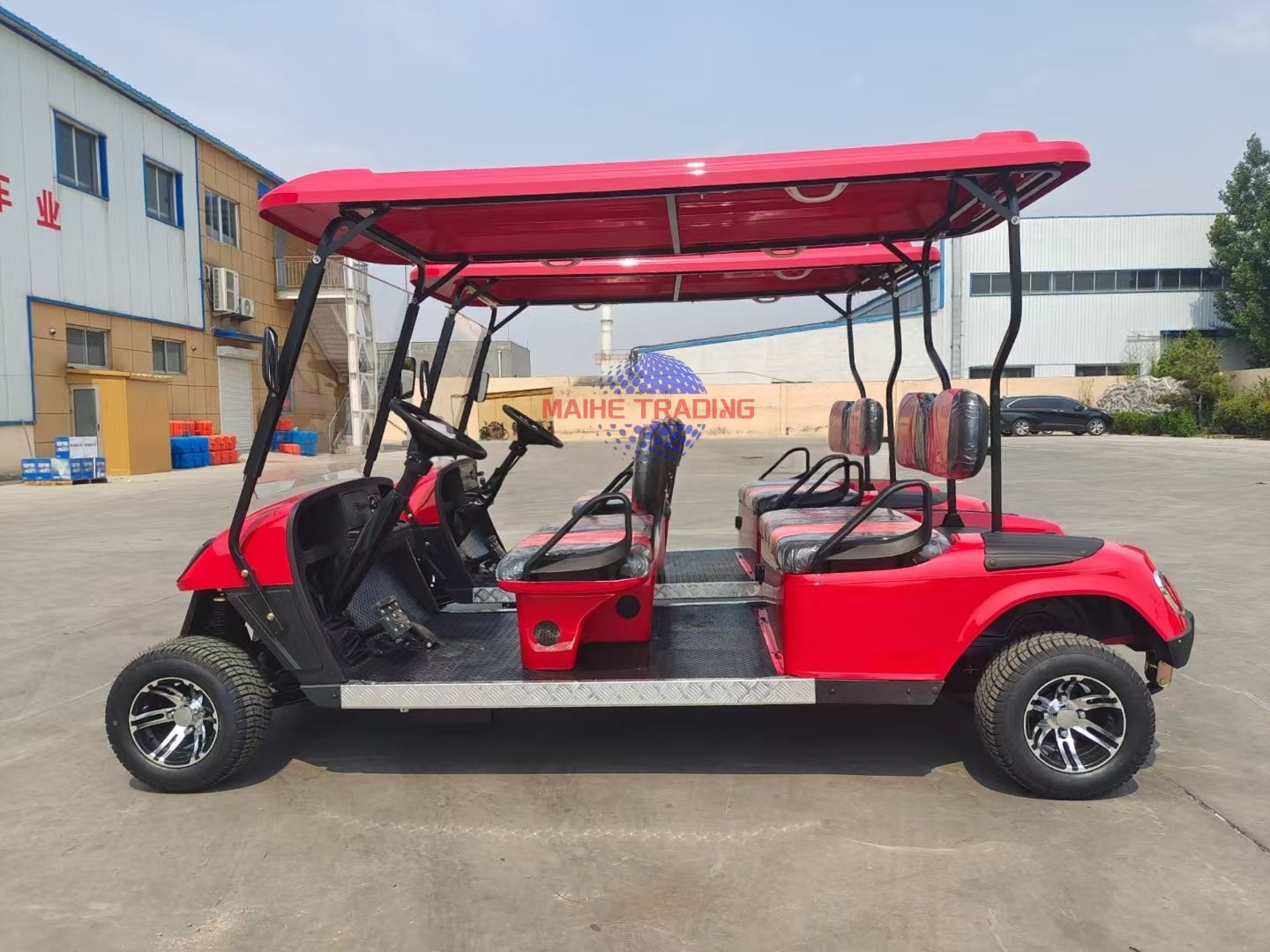 Discount Offers Off-Road Electric Golf Cart with Roof 7-8 Seats Utility Buggy Lifted Suspension 50-70km/h 70-90km Range Sale