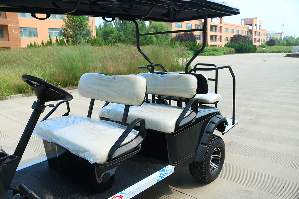 HUANLI 4 Seats Lifted 14 Inches Big off Road Golf Cart Wheels and Tires Street Legal 60V Electric Push Golf Cart