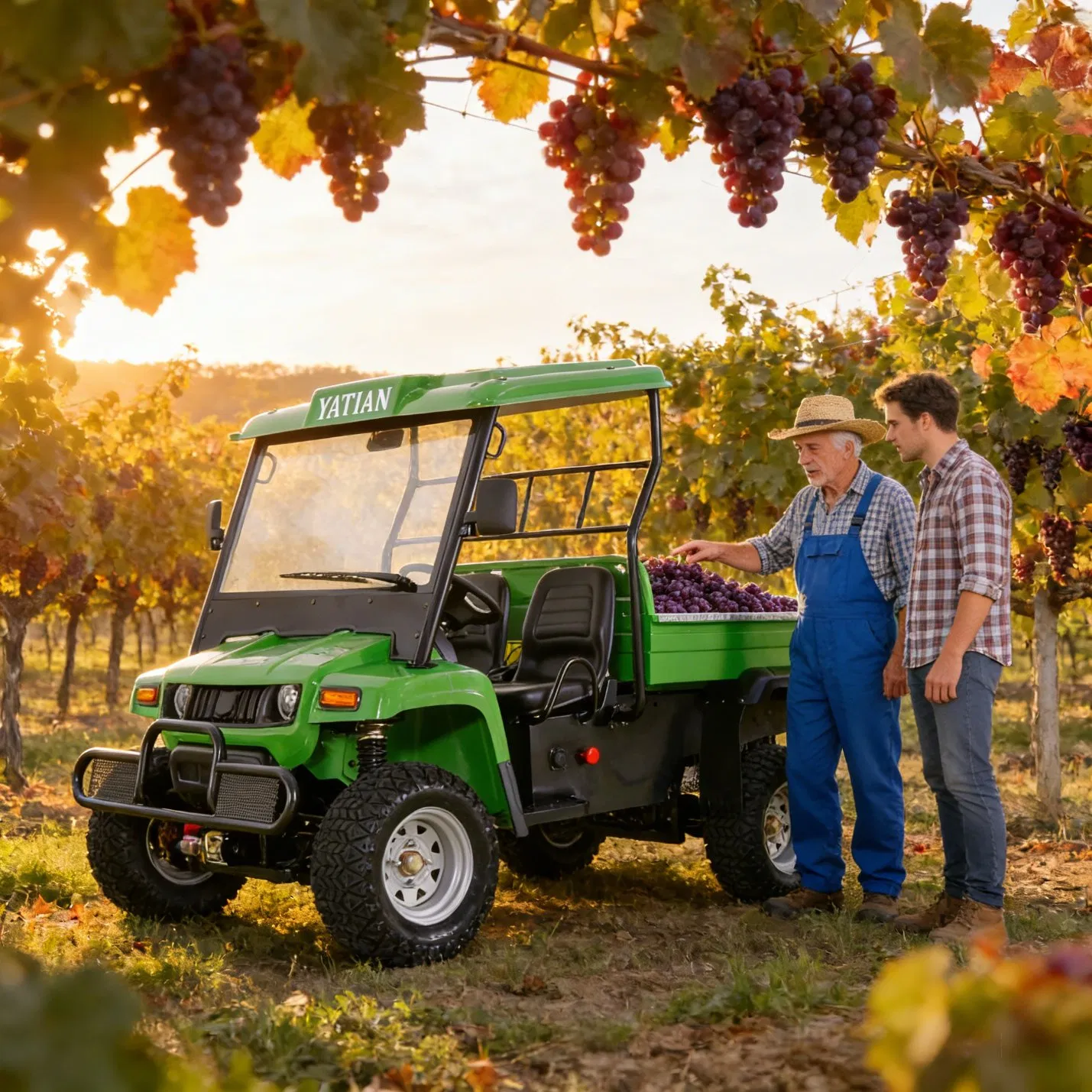 2 Seater Battery Powered 4 Wheel Utility UTV Vehicle