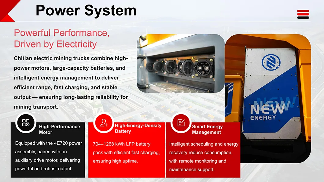 OEM Customizable Electric Mining Vehicle Zero Emission Open Pit Use