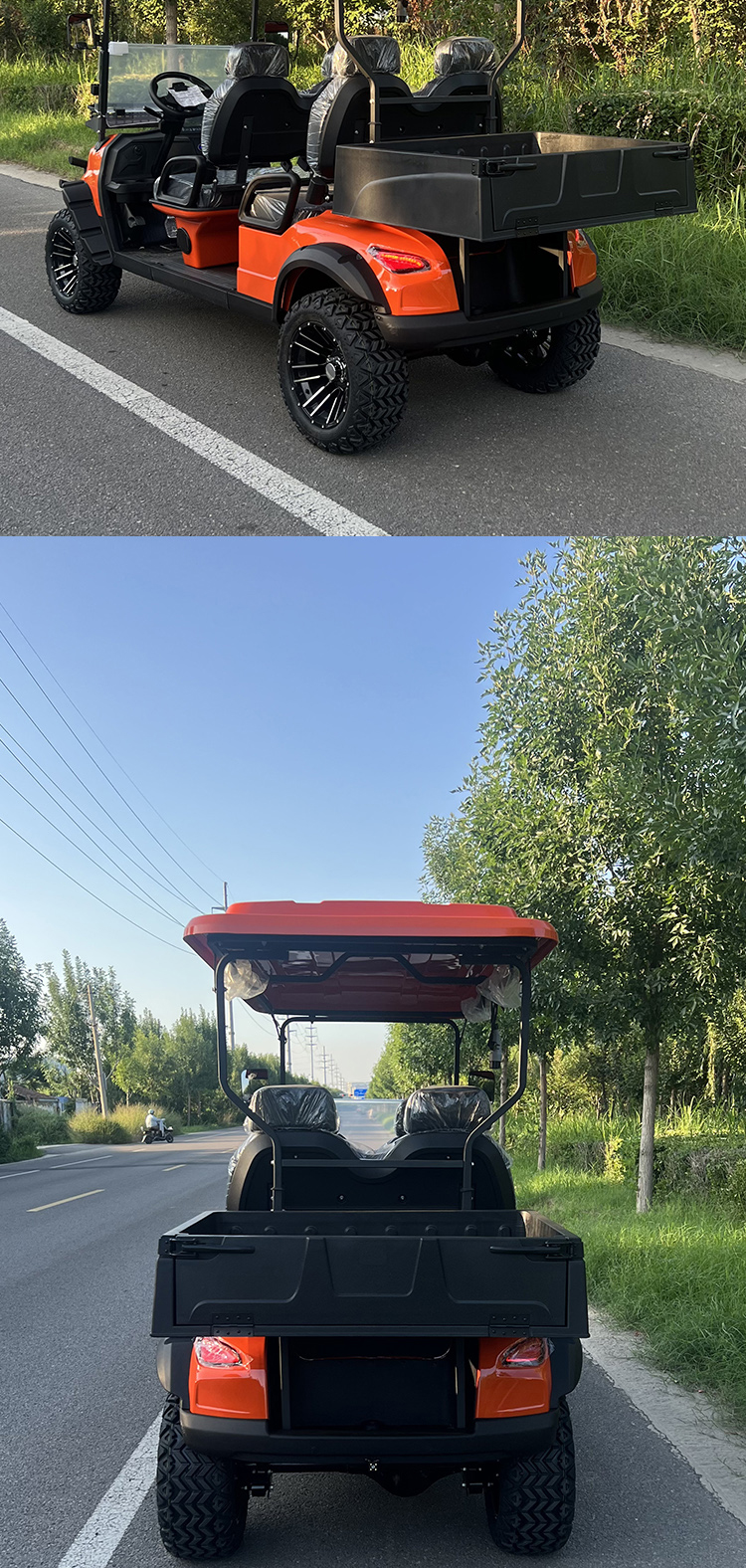Private Customized Multifunctional Modification 4-seater Electric Off-road Golf Cart Farm Tool Cart 48V60V/72V Battery