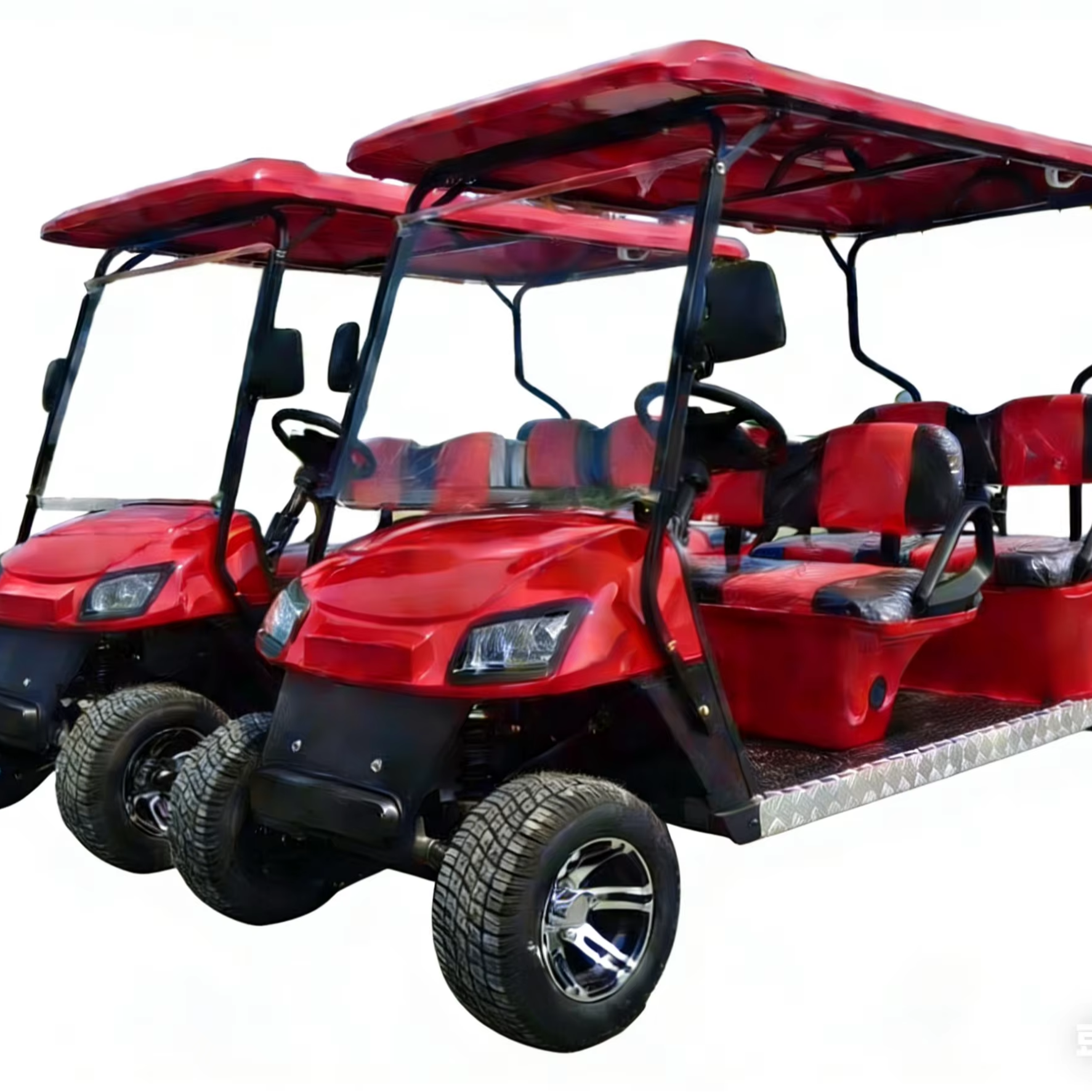 Discount Offers Off-Road Electric Golf Cart with Roof 7-8 Seats Utility Buggy Lifted Suspension 50-70km/h 70-90km Range Sale