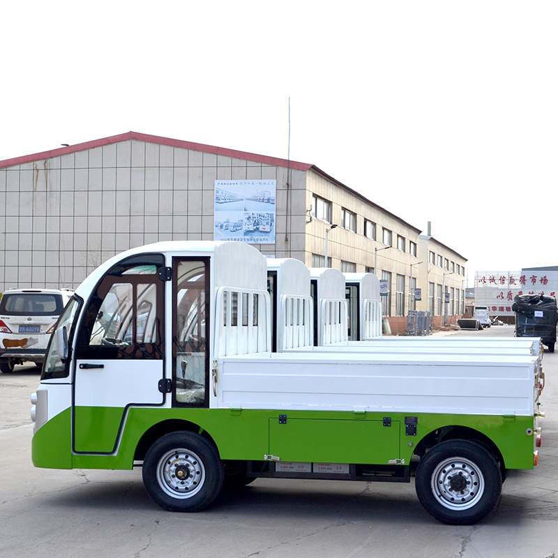 2-Person Parison Electric Golf Cart Utility Vehicle with 2 Seats and Cargo Box Made of Plastic 2025SDZX12PTPR336