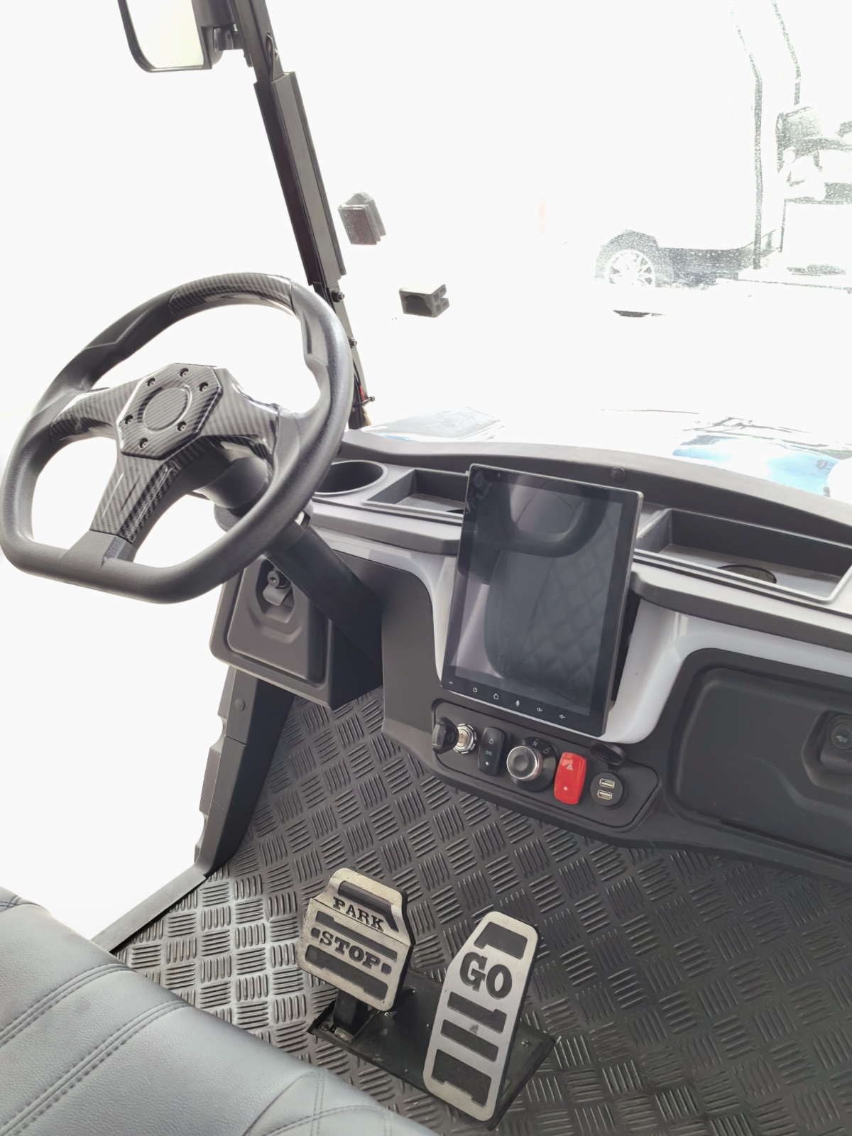 Wheel 4 Seater Electric Hunting Cart Electric Golf Carts for Residential Communities
