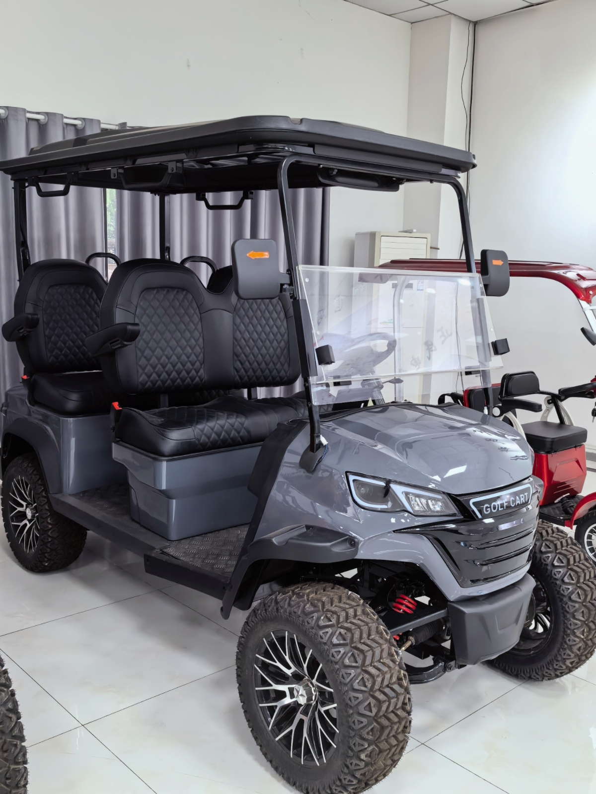 Wheel 4 Seater Electric Hunting Cart Electric Golf Carts for Residential Communities