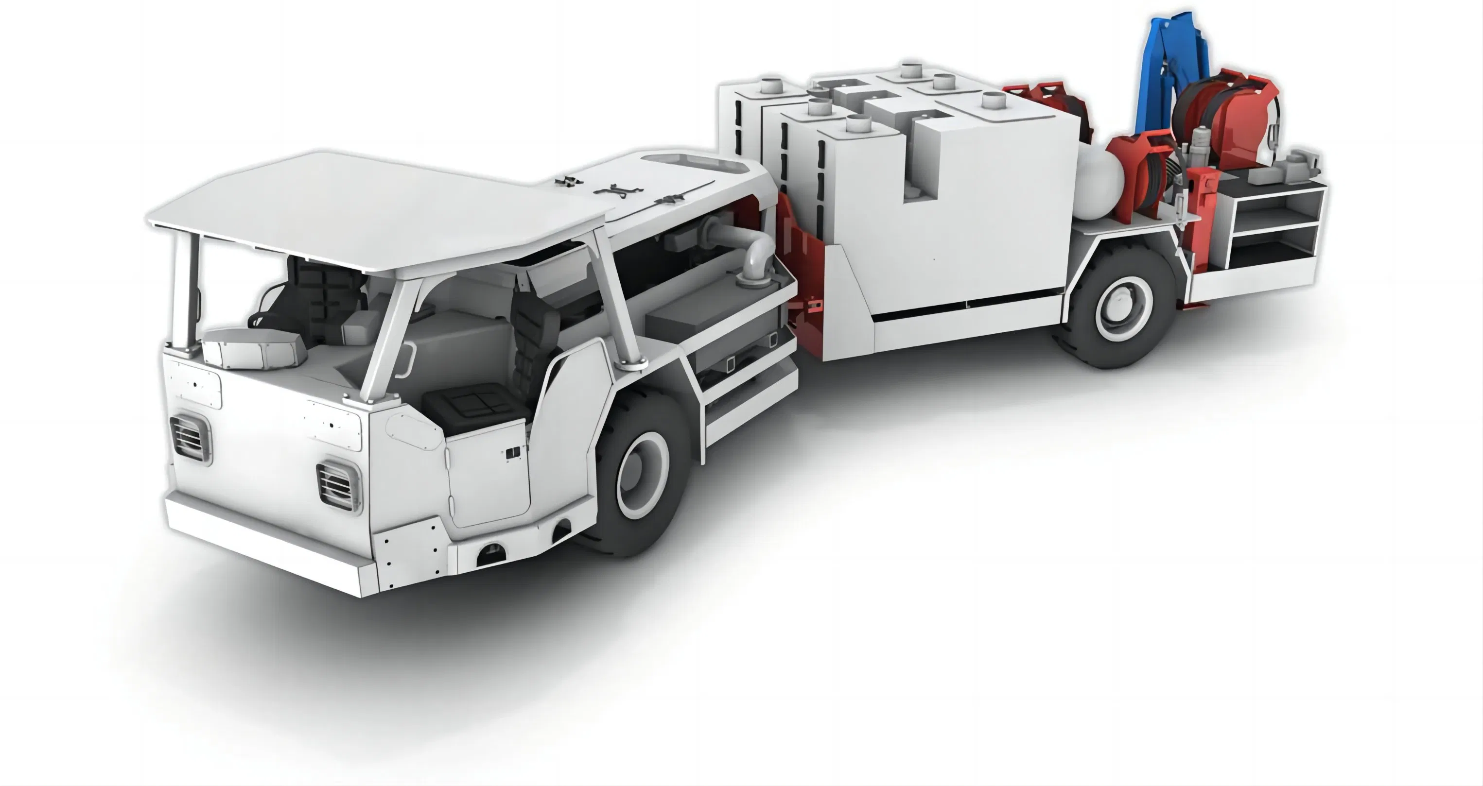 Heavy Duty Underground Utility Vehicle Mining Equipment with Mining Safety Certificate
