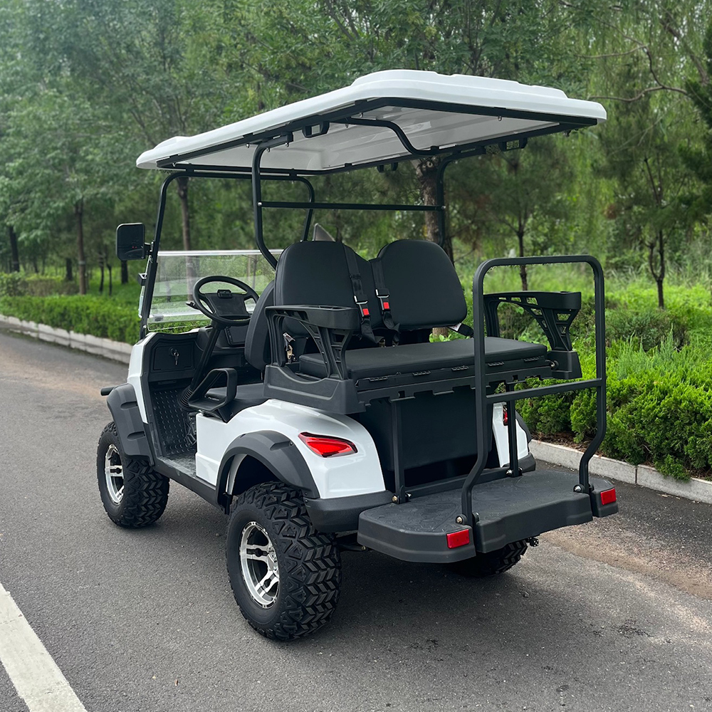 CE Certified Customized Colors Hotel Golf Buggies 3-4 Passenger Electric Club Car Sightseeing Golf Cart >80km Range 30km/h Top