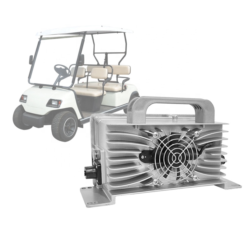 Waterproof Electric Golf Carts 48V/25A Digital Display 220V/110V Adaptive 6A Fast Charger 60V AC Port