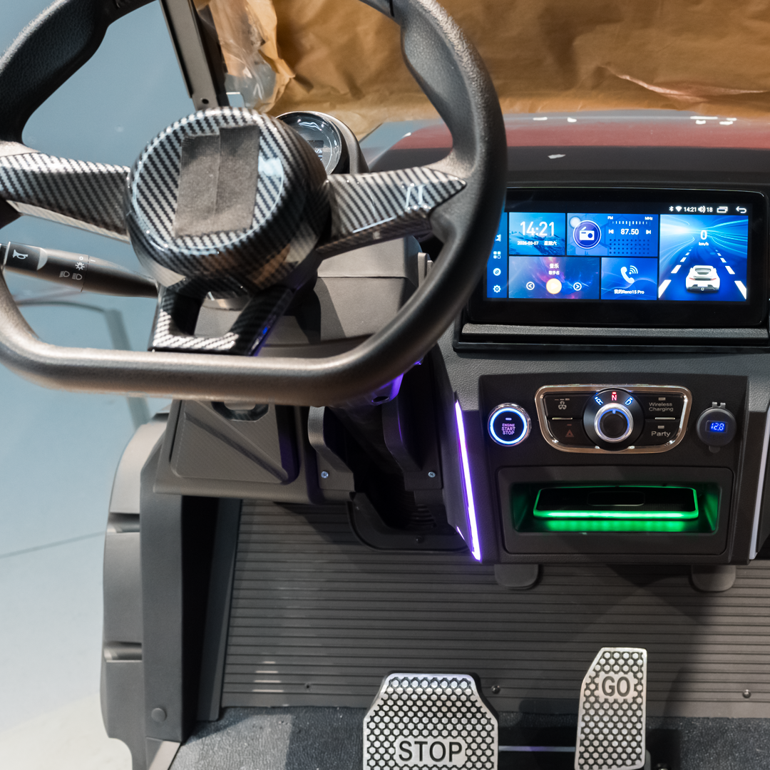 Kepler Long Battery Life 4-seater Full Intelligent Electric Control Golf Course Transport Cart