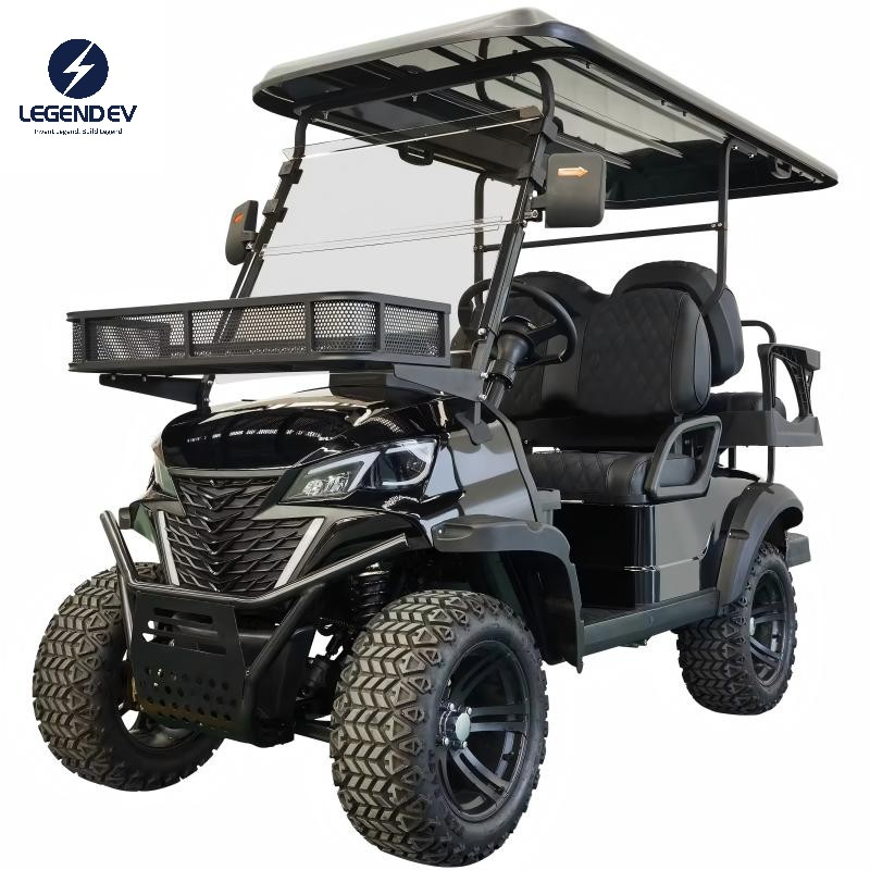 Best 2+2 Rear Foldable Seater Street Legal Solar Powered Electric Golf Cart