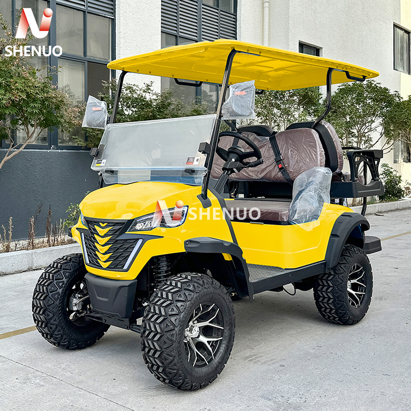 Farm Utility Golf Cart with Loading Area 4 Seater Electric 48V 5KW AC Motor 90km Range