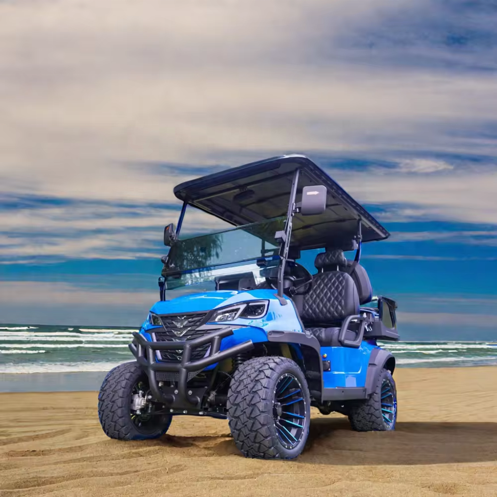 Kepler 4 Seater 48 Volt Lithium Battery Electric Street Legal Custom Side Boxes CE Certificated Golf Cart 30-50Km/h