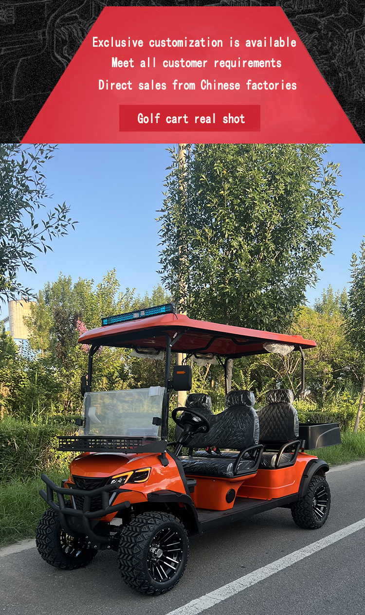 Private Customized Multifunctional Modification 4-seater Electric Off-road Golf Cart Farm Tool Cart 48V60V/72V Battery