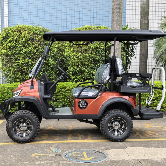 Hot Sale Passengers Off-Road Low Speed Vehicle Golf Cart Electric High Degree Electric Golf Cart