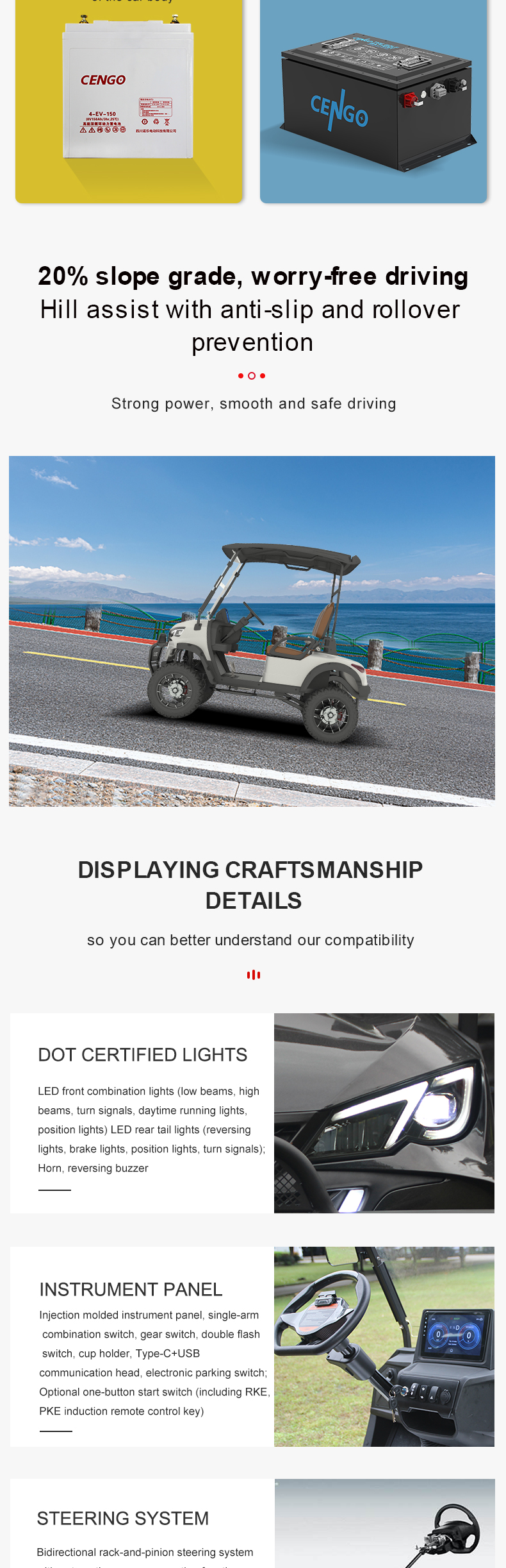 Electric Golf Buggy Details