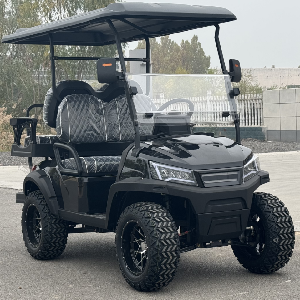 China 4 Seats Golf Cart Four-Wheel Vehicle Off-road Golf Carts Four Wheel Off Road Golf Cart With Folding Seats