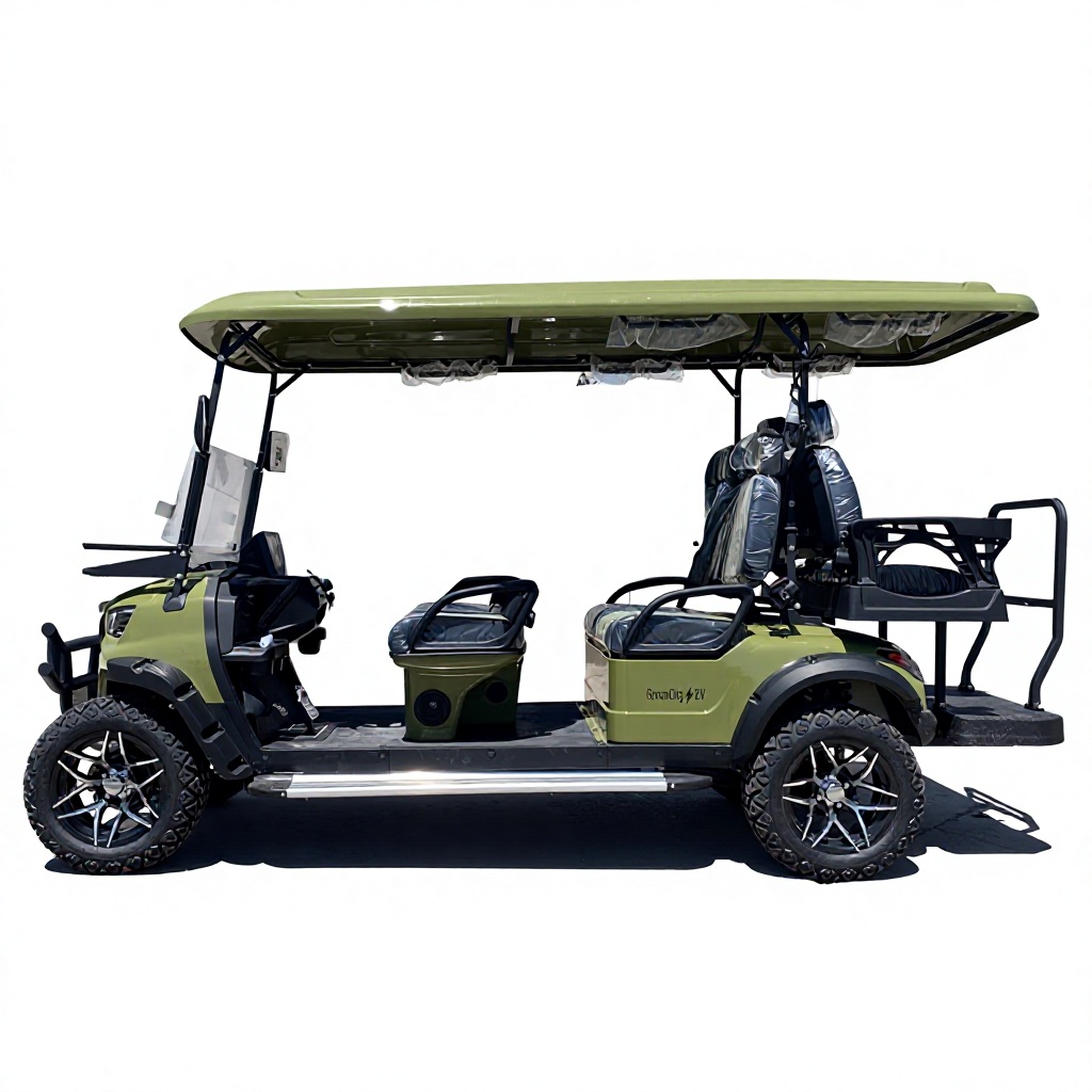 5-6 Seat Golf Cart for Golf Course Scenic Resort Hotel Sightseeing 30-50Km/h Speed 30km Range