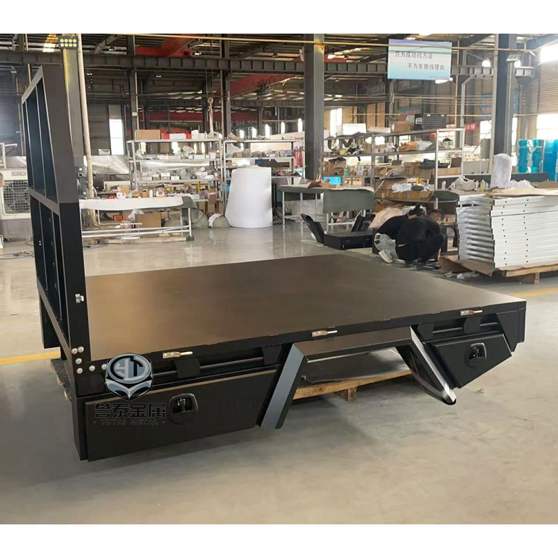 Flat Small Vehicle Industrial Utility Single Cab Steel Cargo Tray