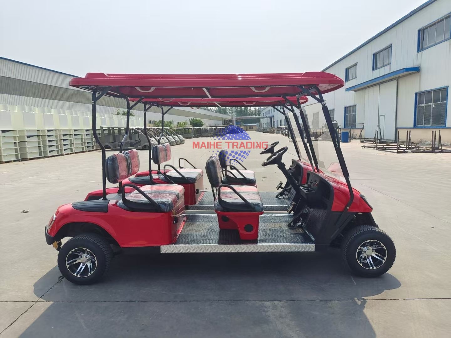 Discount Offers Off-Road Electric Golf Cart with Roof 7-8 Seats Utility Buggy Lifted Suspension 50-70km/h 70-90km Range Sale