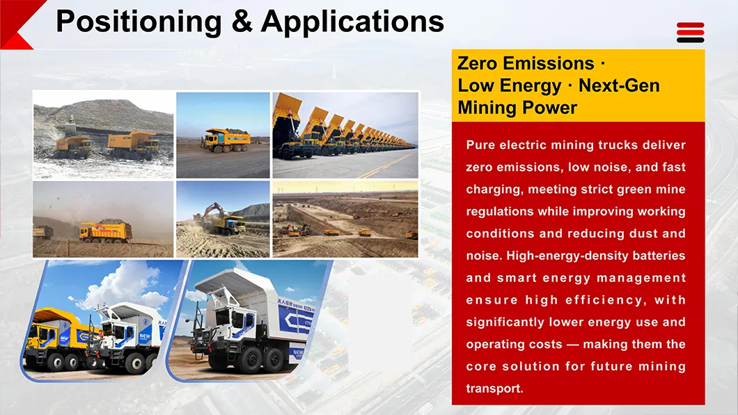 OEM Customizable Electric Mining Vehicle Zero Emission Open Pit Use