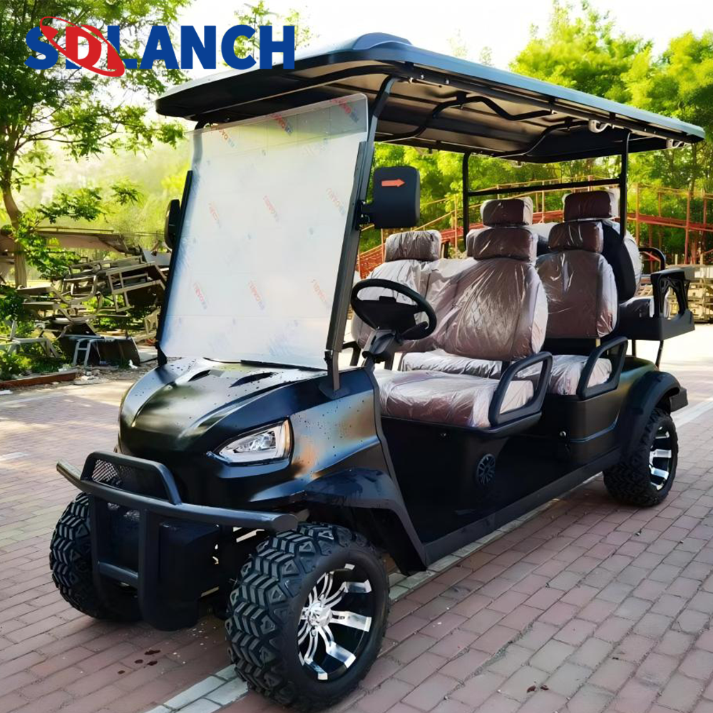 CE Certified 2+2 Seater Electric Golf Cart Chinese 48V &amp; 72V Battery Mini Buggy Car Street Legal Club Car for Sale
