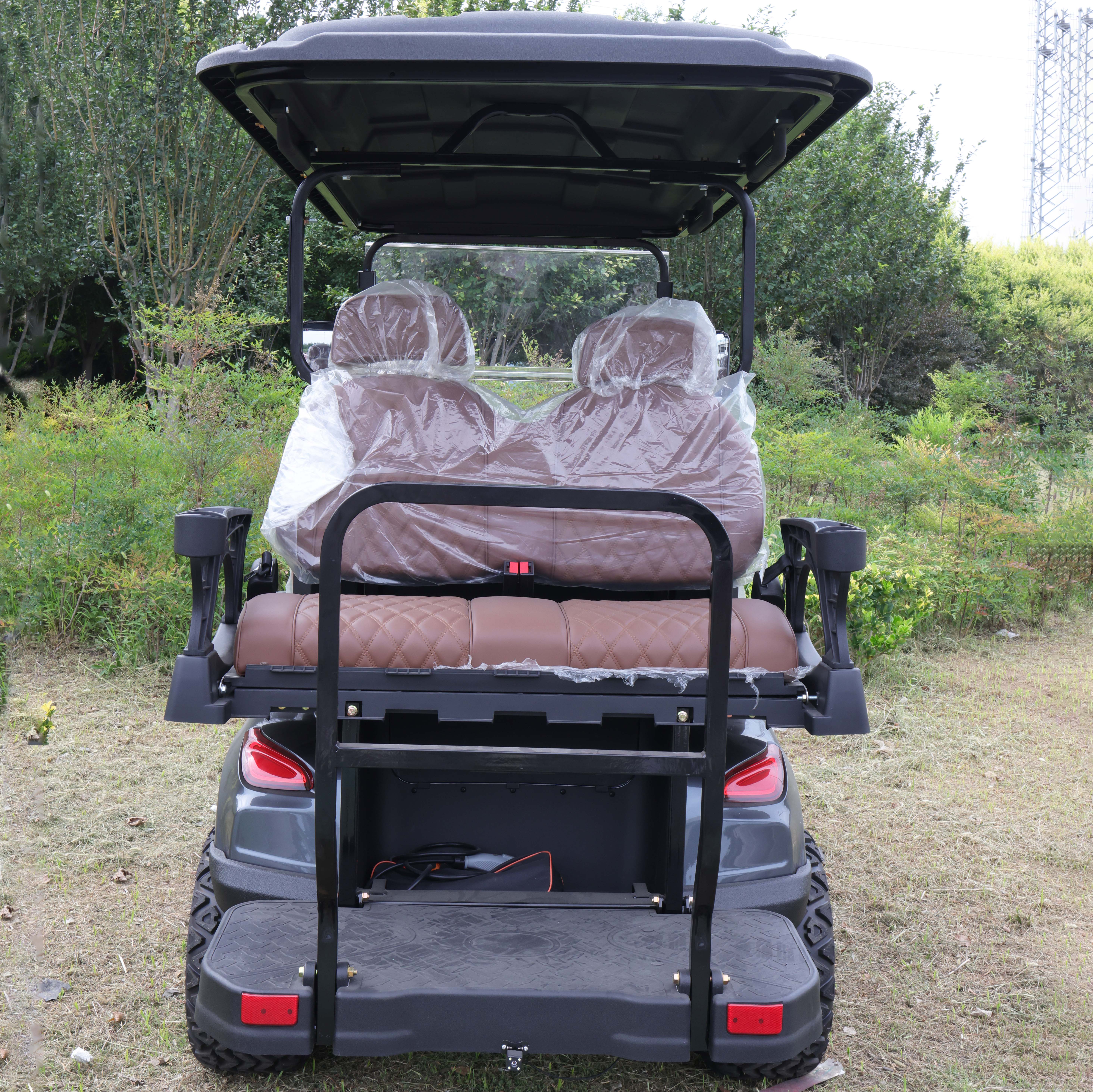 High Performance 4Seater Golf Cart Good Quality Durable Electric Utility Vehicle Metal Buggy Compatible with Club Car