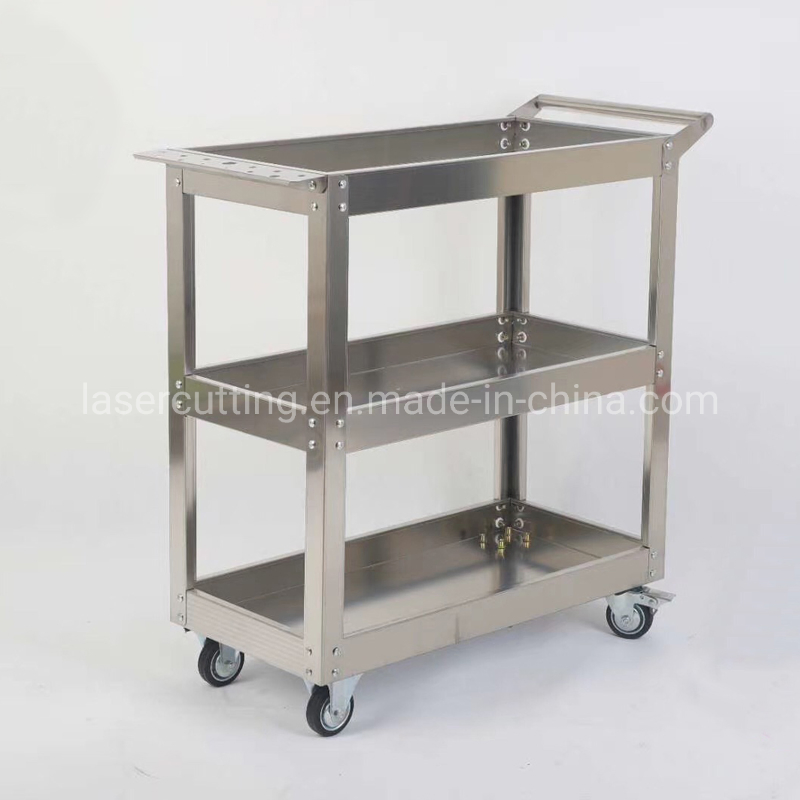 Hotel Metal Vehicle Service Carrier Cleaning Trolley Cart