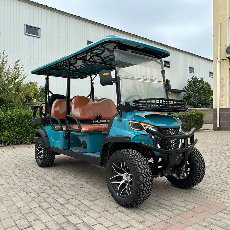 60/72V Lithium Battery Solar Buggy Electric Golf Cart Extreme Deluxe Edition 6 Seats 7500W AC Motor Street Legal Ezgo Rxv Usage