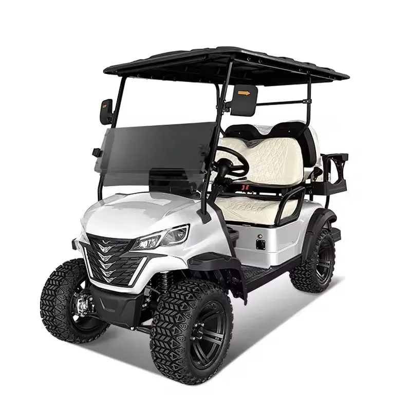 Best 2+2 Rear Foldable Seater Street Legal Solar Powered Electric Golf Cart