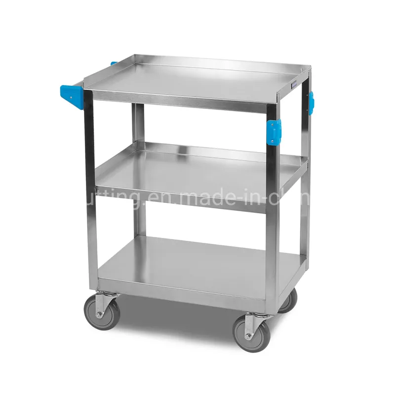 Hotel Metal Vehicle Service Carrier Cleaning Trolley Cart