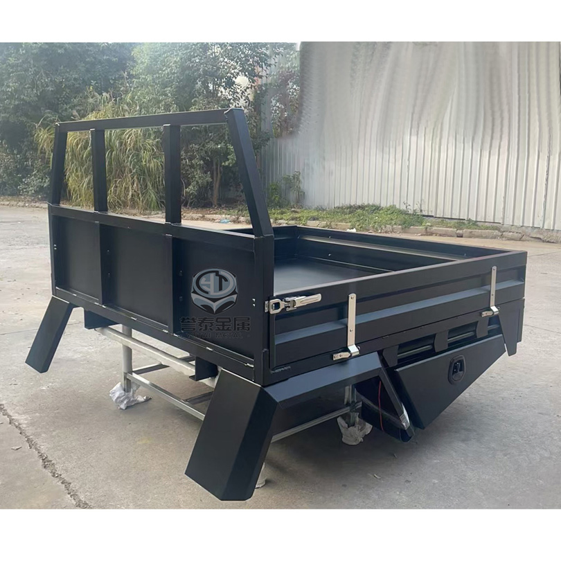 Flatbed Mining Aluminum Ute Tray Steel Industrial Cargo Utility Vehicle Tray