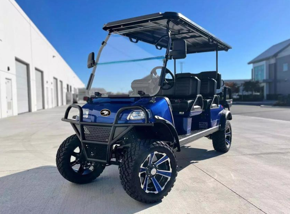 6 Seat Custom Sightseeing Airport Club Off-road Trolley UTV for Sale Mini Car HDK EVOLUTION 48V Electric Golf Cart